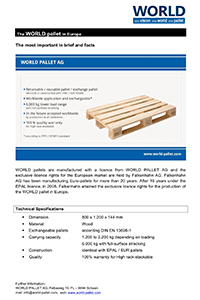 The WORLD pallet in Europe | The most important in brief and facts