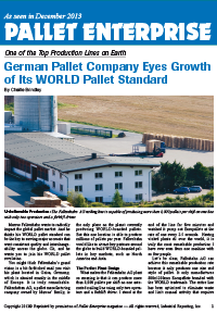 German Pallet Company Eyes Growth of Its WORLD Pallet Standard